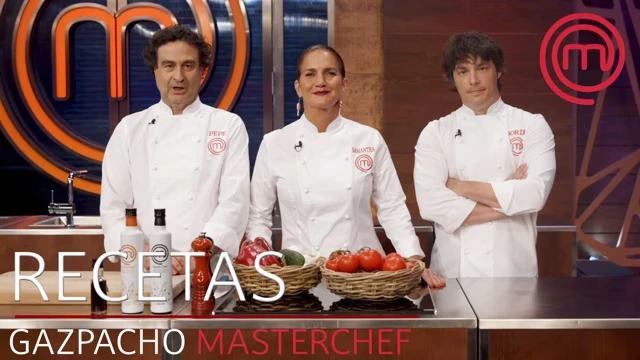Grabación de receta con chefs de MasterChef en producción gastronómica