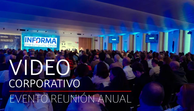Vídeo corporativo de evento empresarial en Madrid con público asistente